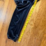 Fraiche by J Womens Small Blue Velvet Long Sleeve Ruffle Shorts Romper Retro Photo 5