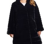 Gallery New York Women’s Faux Fur Swing button down Jacket black size Small Photo 1