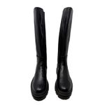 Madewell The Poppy Black Lug Sole Tall Leather Combat Boots US 7 Photo 6