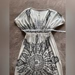 Cristinalove  Women’s Boho Black & White Mini Dress Vintage Cover Up Sz S GUC Photo 5
