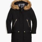 J.Crew • Chateau Parka in Italian Stadium-Cloth Wool black Nello Gori faux fur Photo 0