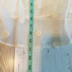 Sister Jane Sunstone Bow Dotted Puff Sleeve Mini Dress Size Medium Pearled Cream Photo 9