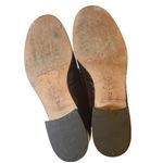 Brighton Vintage Dark Brown Leather Croc Chunky Loafers Silver Hardware Size 7.5 Photo 13