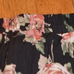 Forever 21 Forever 21Black Floral Black Button Down Skirt Size Small Photo 1