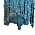 Draper James  RSVP Bodysuit Womens XXL Multicolor Polka Dot V Neck Long Sleeves Photo 3