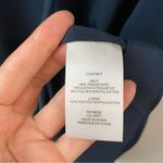 Tibi  Belted Cinched‎ Sleeve Midi Dress Navy Blue 2 Photo 7