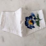 Flower Handmade Embroidered Pocket Filter Face Mask Multi Photo 0