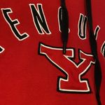 Vintage women’s YSU sweatshirt large hooded hoodie embroidered red spell out Photo 2