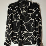 Peck & Peck  Black and White Blouse size 4‎ Photo 0
