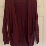 Garage NWOT oversized burgundy cardigan with detailed sleeve design Size XS Photo 0