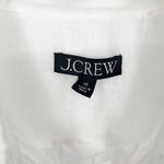 J.Crew  Cerise Midi shirt-dress in ramie White Size 10 NWT Old Money Quiet Luxury Photo 4