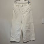 Victoria Beckham  Portland‎ Mid Rise Wide Leg White Jeans Size 30 Photo 3