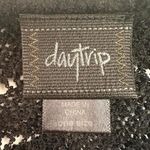 Daytrip  Black Bat Wing Flowy Drapey Loose Open Knit Cardigan Botanical One Sz Photo 3