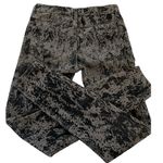 Free People Flocked Velvet Skinny Jeans Charcoal Black Size 24 Photo 2