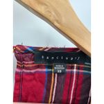 Sanctuary  Women Red Plaid Ruffle Long Sleeve Top Size XS Holiday Festive Photo 4
