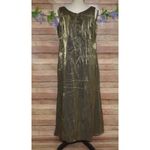 Alex Evenings ALEX Evening Formal Dress Jacket Green Iridescent Bead 18WP Mother of the Bride Photo 10