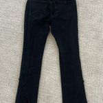 MAC jeans slim kick fringe crop ankle pant black denim fringe distress SZ 27 Photo 6
