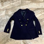 Brooks Brothers  Women’sBlazer  Double Breasted Double Knit Blazer  Size 14 Navy Photo 3