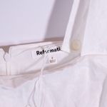 NEW Reformation Kerrigan Linen Lightweight Side Slit Square Neck Mini Dress 2  Photo 1