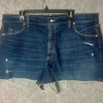 Old Navy Women Size 20 Higher High Rise Ski Hi A line CUT OFF denim shorts Photo 0