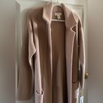 Jessica Simpson Womens Dusty Pink Long Open Front Cozy Cardigan Sweater Sz Small Photo 2