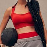 Free People Movement  Make A Move Sports Bra Tango Red Adjustable Straps  Photo 1