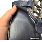 Tory Burch  Miller Perfect Navy/ Silver Sandals Size: 6 Photo 3