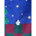 VTG Handmade Womens Christmas Vest Santa Snowman Tree Appliques Holiday Fun Sz L Blue Size L Photo 8