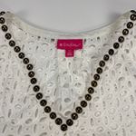 Lilly Pulitzer White Eyelet Swim Coverup Tunic Burnished Rivet V Photo 4