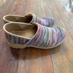 Dansko Women's  Multicolor Striped Espadrille Mules & Clogs Size 39/8.5 Photo 3