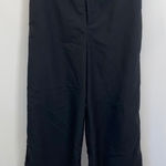 Sans Souci Pants Wide Leg High Elastic Waist Black Classic Corpcore Trousers M Photo 0
