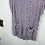 LOGO By Lori Goldstein LOGO Lori Goldstein Women's Purple Space Dye Ribbed Split Back Pocket T-shirt M Photo 2