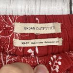 Urban Outfitters  Pants Women XS Red‎ Floral Marguerite Linen Blend Colorful Photo 6
