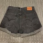 Levi's Levi’s Faded Black High Waisted Jean Shorts Photo 1