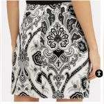 Caroline Constas Koren silk wrap paisley mini skirt Black Photo 1