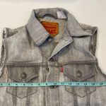 Levi's Levi’s Gray Denim Jean Vest Sz Sm Button Closure Cotton Classic Contemporary Photo 11