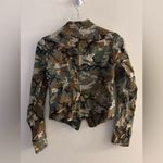 Free People  Collab Urban Outfitters Camouflage Blazer Size 0 Photo 2