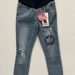 Gemma Rae Women’s Maternity Midi Short Ankle Jeans Size S Blue Photo 0