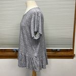 Calvin Klein Jeans NWT Gray Cold Stone Heather Peplum T-shirt Size Large Photo 6