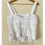 Madewell Poplin Sophia Peplum Tank Women's Blouse Top Shirt White Peasant M Photo 6