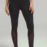 Lululemon Nulu and Crisscross Mesh Stirrup Tight Black 6 Small Full Length Yoga Photo 0