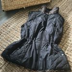 Non Signe Reversible Black Nylon Faux Fur Vest Brown Photo 6