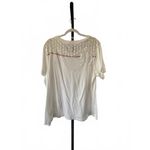 Free People Short Sleeve Top with Crochet Detail XL Photo 1
