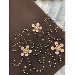 Sears Hong Kong Beaded Flower Embellished Black Wool Jacket Size Medium Photo 2