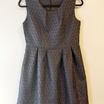 Our Style Dress Black & Blue Shimmery Mini Dress w/ Pleated Skirt Sz L GUC Size L Photo 0
