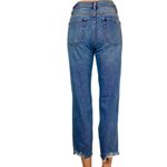 PacSun Blue Vintage Icon Straight Leg Distressed Cropped Raw Hem Jeans Size 23 Photo 2