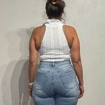 Free People Intimately White Textured Mock Neck Bodysuit Sz M Photo 9