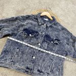 POL Women’s Corduroy Denim Button Down Trucker Jacket in Vintage Wash Blue M Photo 15