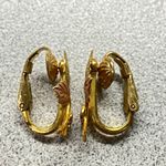 10K Gold Black Hills Rose Leaf Clip On Earrings + Gold Filled Clip Photo 7
