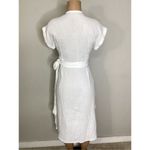 Three Dots New.  white gauze wrap dress. Size small. Retails. $160 Photo 4